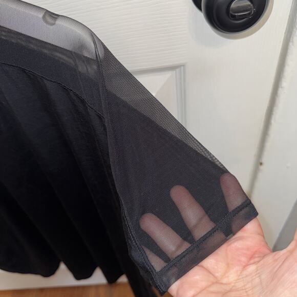 Honeylove Women’s Black Short Sleeve Tee V Neck Lounge Comfort Size XL - Picture 3 of 5